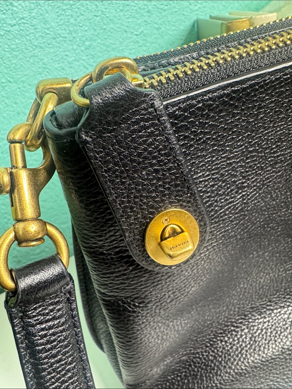 Coach Double Zip Shoulder Bag - Picture 8 of 9